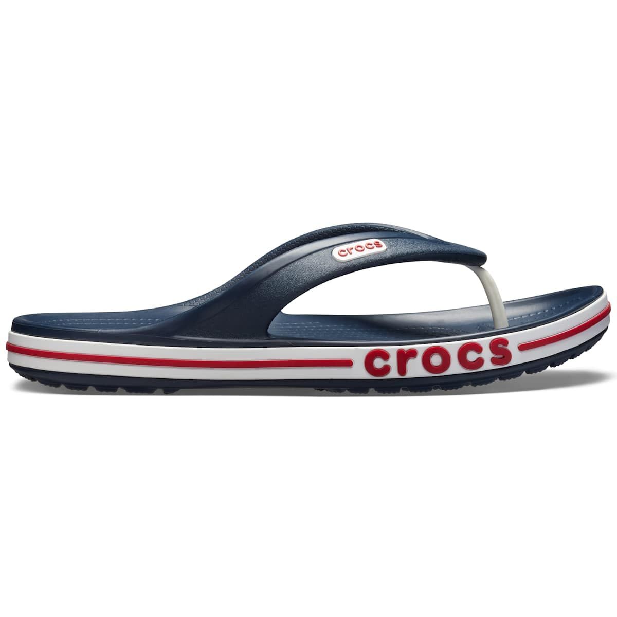 クロックス] ビーチサンダル バヤバンド フリップ ネイビー/ペッパー 