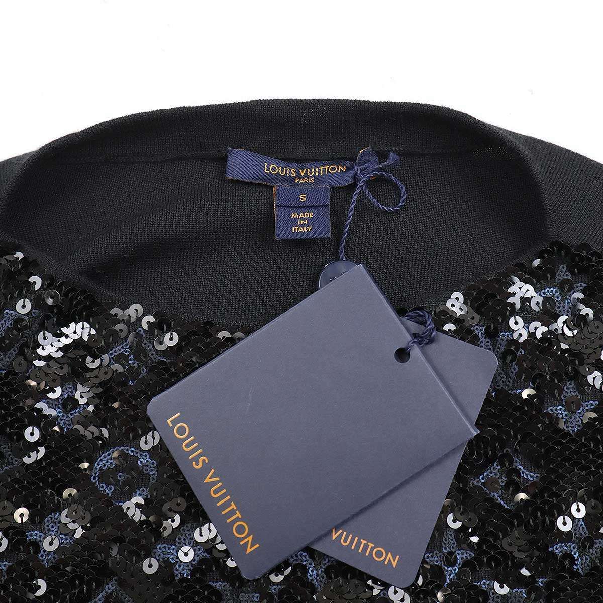 LOUIS VUITTON - LOUIS VUITTON ルイヴィトン スパンコールモノグラムウールカシミヤシルクニットセーター RW182W HVP  S LOUIS VUITTON ルイヴィトン スパンコールモノグラムウール