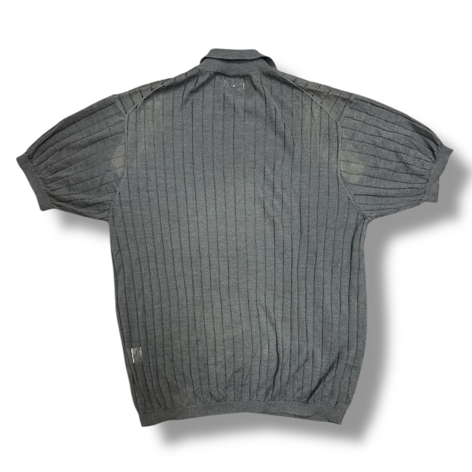 Allege 24SS Linen S/S Knit Shirt ニットシャツ 参考上代30800円 Allege 24SS Linen S/S Knit Shirt ライン半袖