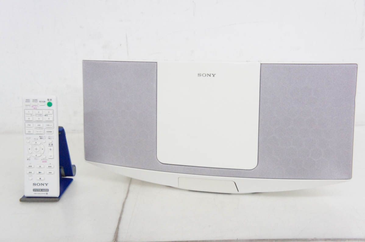 【】SONYソニー ウォークマン用 ドックコンポ CD／ラジオ CMT-V10 ホワイト