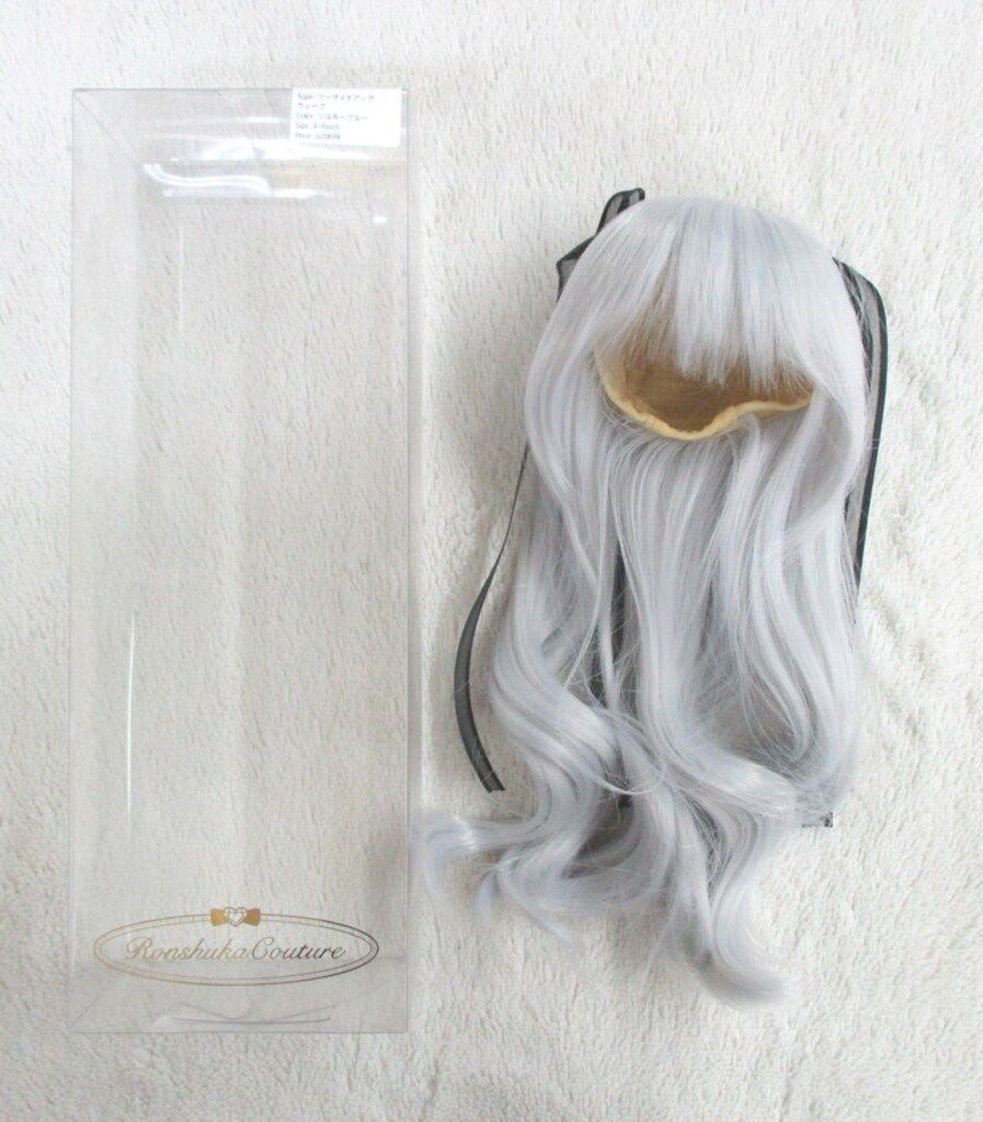 Ronshuka Couture ドールウィッグ 8-9inch ツーサイドアップウェーブ シルキーブルー