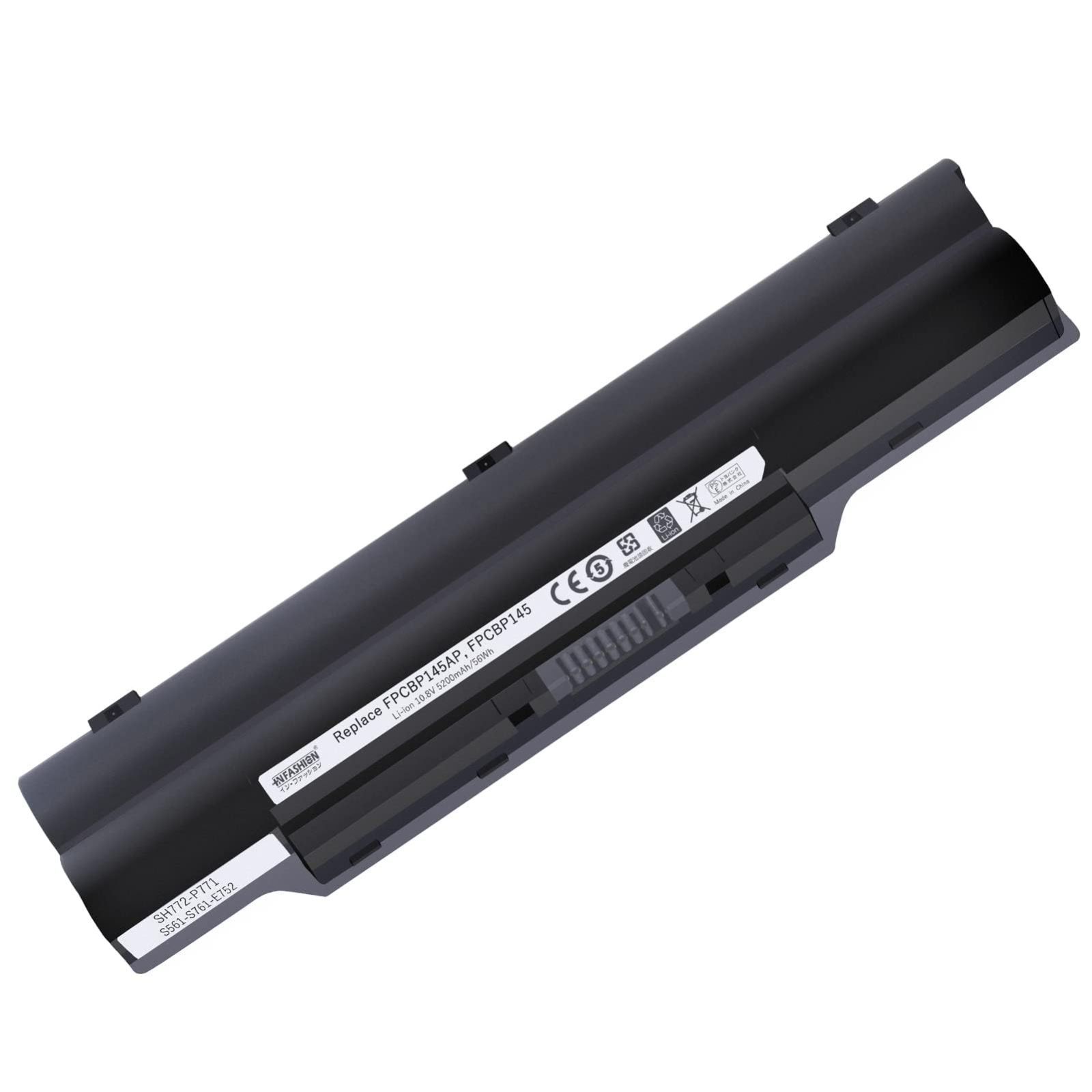 【In Fashion】Fujitsu富士通対応 FPCBP219 FPCBP145 FMVNBP190 FMVNBP201 対応 LifeBook S710，LifeBook S762，LifeBook E752【日本セル・5200mAh】ノートPC 互換バ
