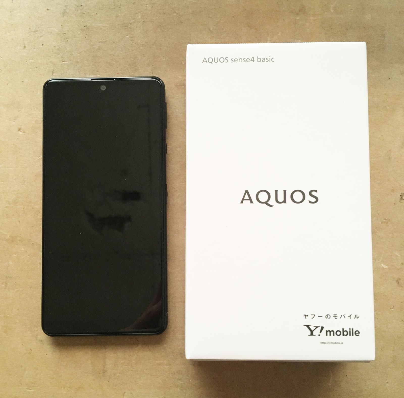 新品 AQUOS sense4 basic ブラック - メルカリ