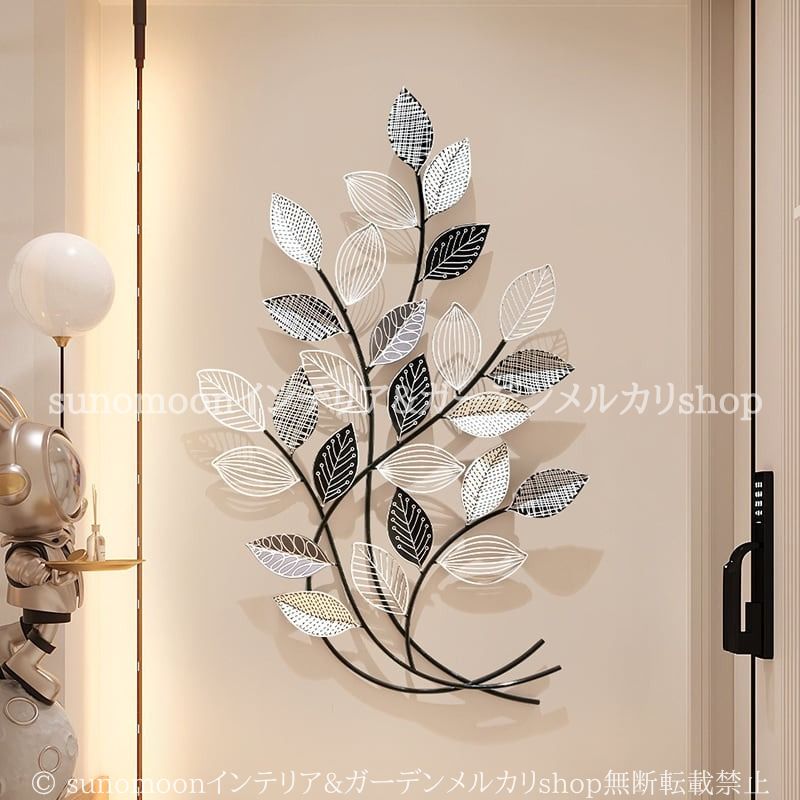 ツリー型 ウォール アート モダン スタイリッシュ モノトーン 壁掛け インテリア おしゃれ かわいい 北欧 リビング