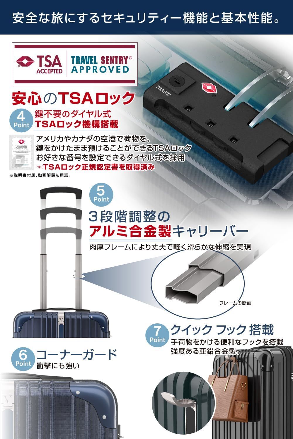 スーツケース 客室乗務員監修
