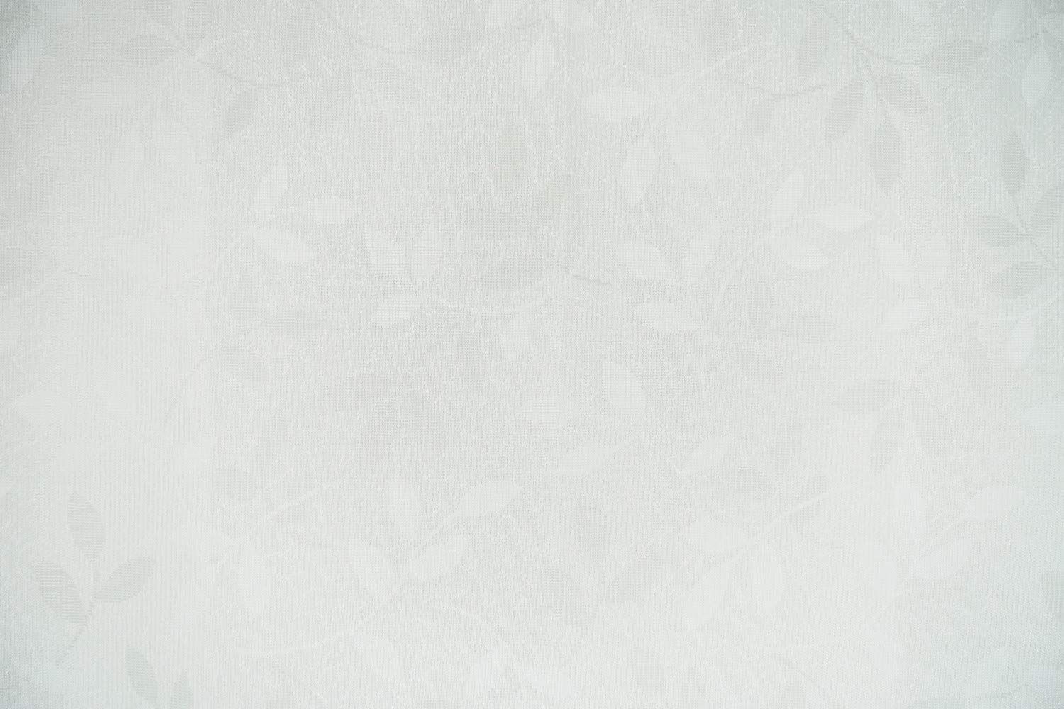 アーリエ(Arie) カフェカーテン ホワイト 幅約100×丈約70cm UVカ
