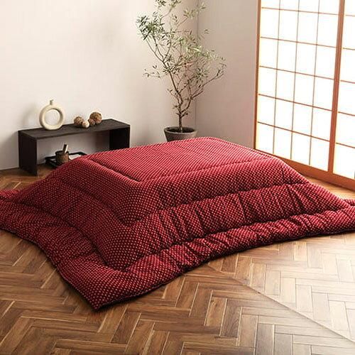 ダイニングコタツLoraine 135×80 掛け布団セット ナチュラルグレー