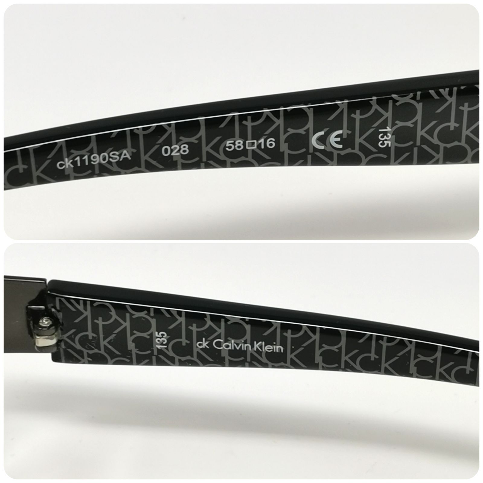 カルバンクライン サングラス ck1190SA 028 58□16 黒