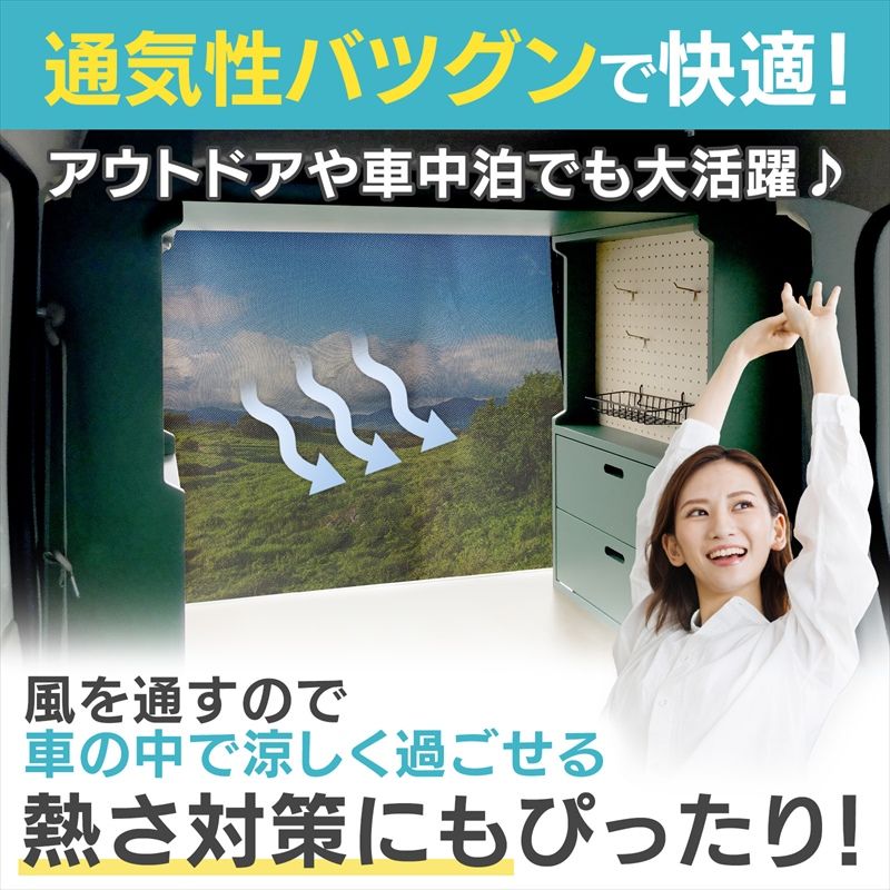 リアゲート用防虫ネット N-VAN JJ1/JJ2 リアハッチ リヤ 虫よけ