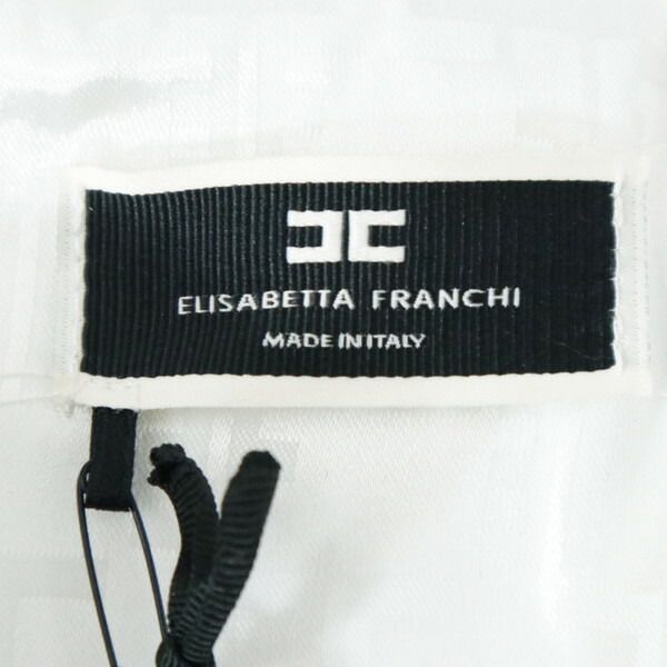  80 OFF エリザベッタフランキ FRANCHI トップス 40 ECS 1273 Sサイズ ホワイト レディース ウエスト見せトップス キャミソール イタリア製 キャミソール トップス