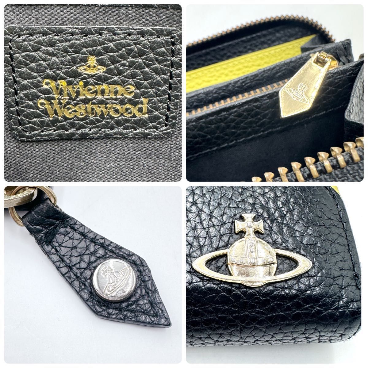 １円 新品 ヴィヴィアンウエストウッド 二つ折り 財布 パープル系 1円 美品 vivienne westwood ヴィヴィアン ウエストウッド オーブ