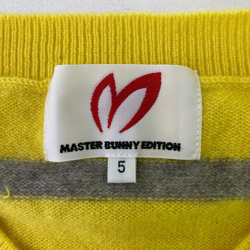 新品 MASTER BUNNY EDITION イエローロゴセーター