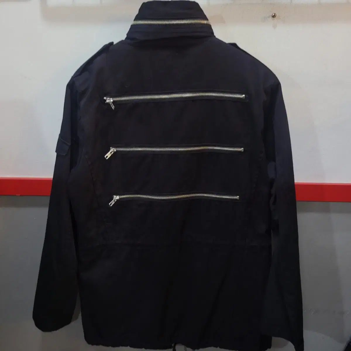 ダイエットブッチャースリムスキン ジッパー ディテール マウンテンパーカー フィールドジャケット