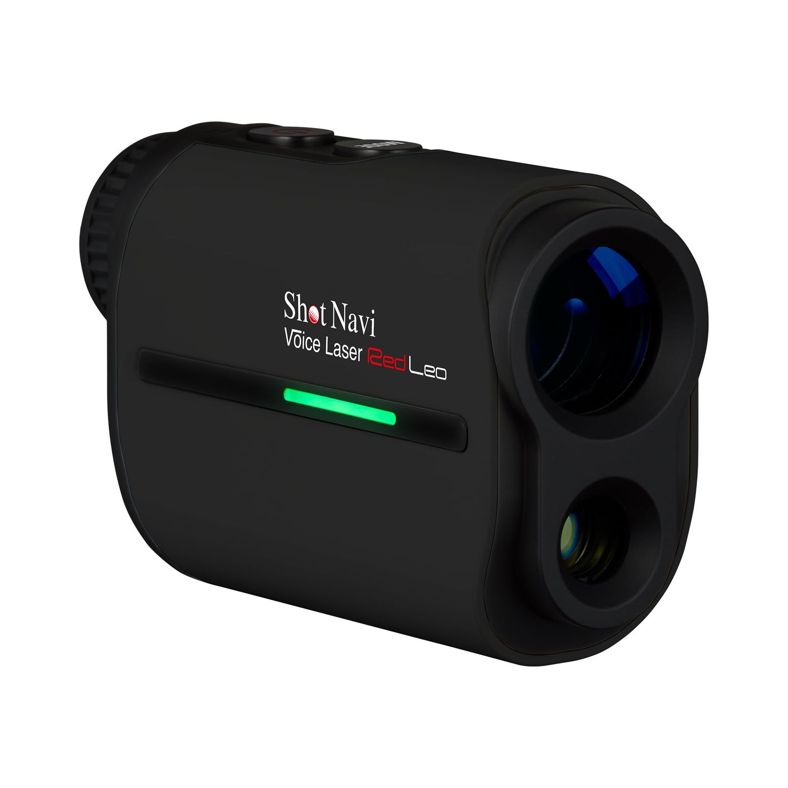 Shot Navi ショットナビ ゴルフ レーザー距離測定器 Voice Laser Red Leo BK 視認性 赤色OLED採用 高速0.3秒計測 高低差 充電式 レーザー距離計測器 ブラック