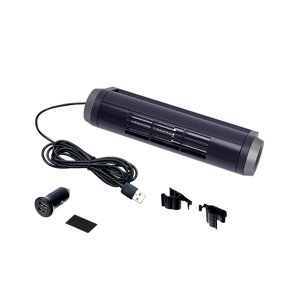 星光産業 車内用品 EXEA(エクセア) ヘッドレストスティックファン EE-110 ブラック [ヘッドレストファンEE-110]