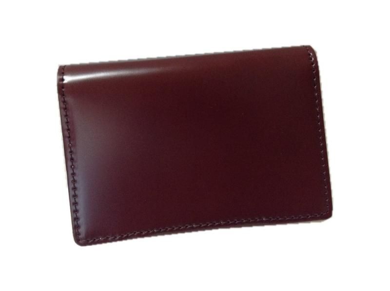 Saint Mode CORDOVAN コードバン 馬尻革 ×本白ヌメ革 名刺入れ チョコ