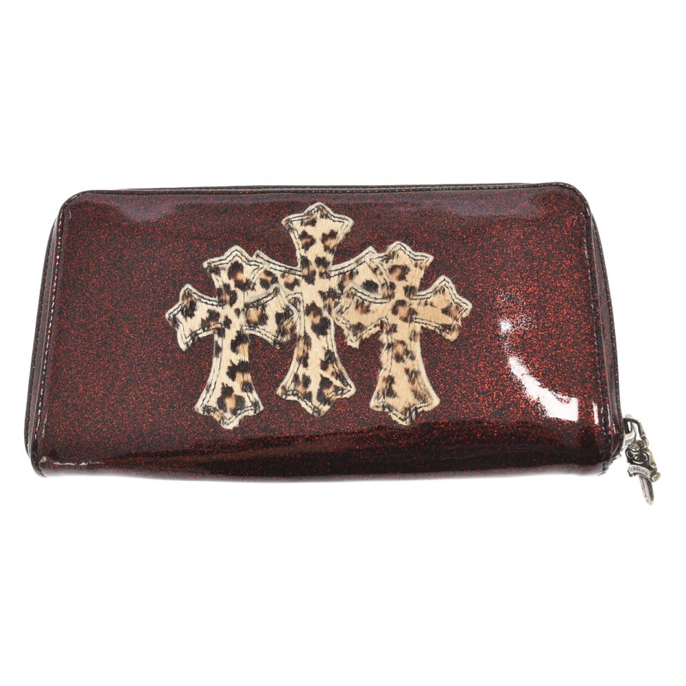 CHROME HEARTS (クロムハーツ) REC F ZIP Red Leopard Patent 3