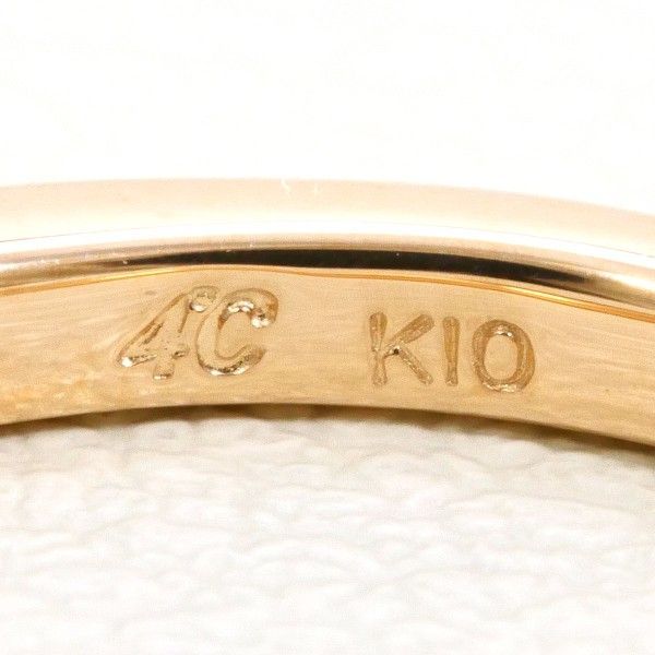 4℃ K10PG リング ring 指輪 8号 ダイヤ 総重量約1.5g - メルカリ