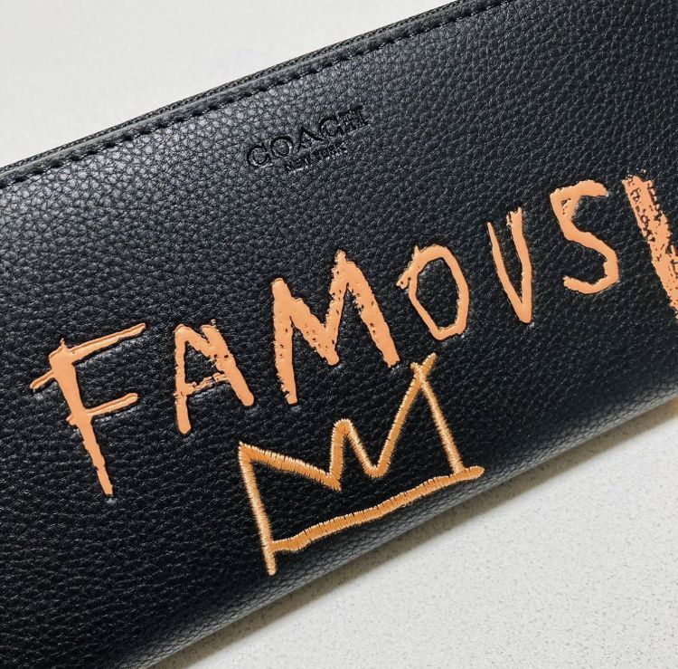 ☆ COACH コーチxバスキア限定コラボ 長財布 5447 FAMOUS 黒 ブラック