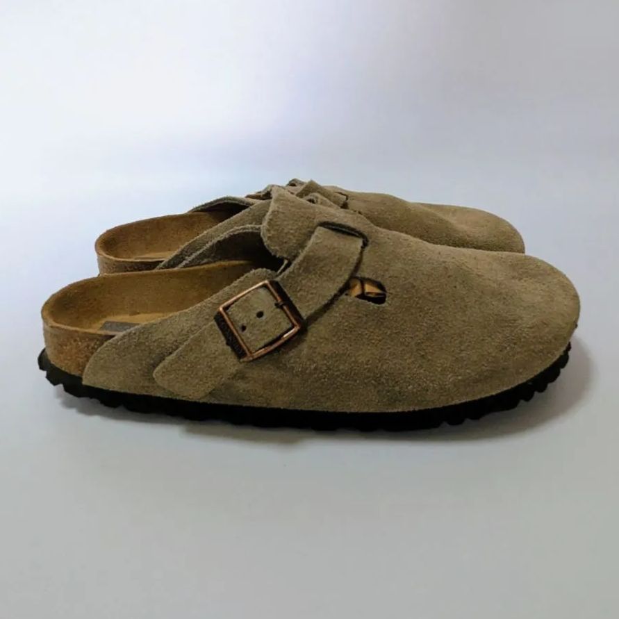 美品 ビルケンシュトック 39 25.0 ボストン サボサンダル トープ