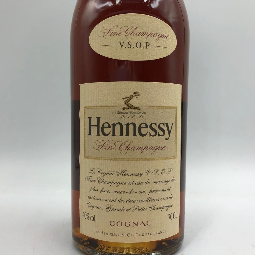 ヘネシー VSOP ファインシャンパーニュ スリムボトル クリアボトル【C3