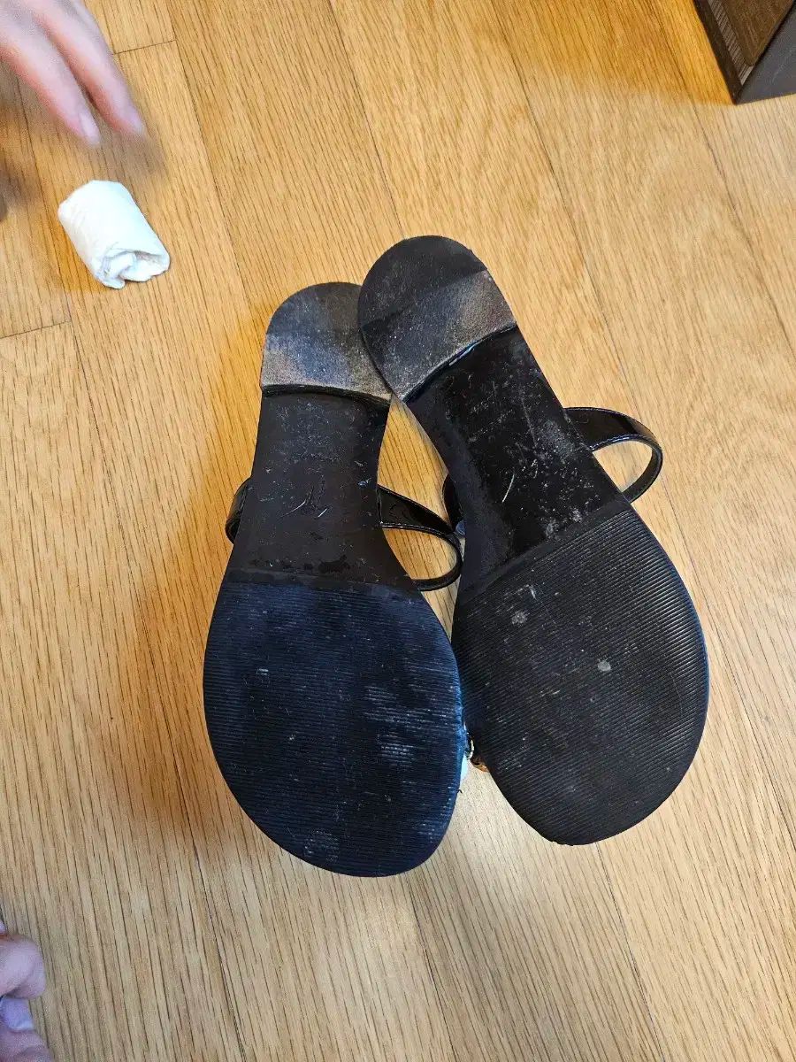 ジュゼッペ ザノッティ ブラックサンダル 230 中古】ジュゼッペ