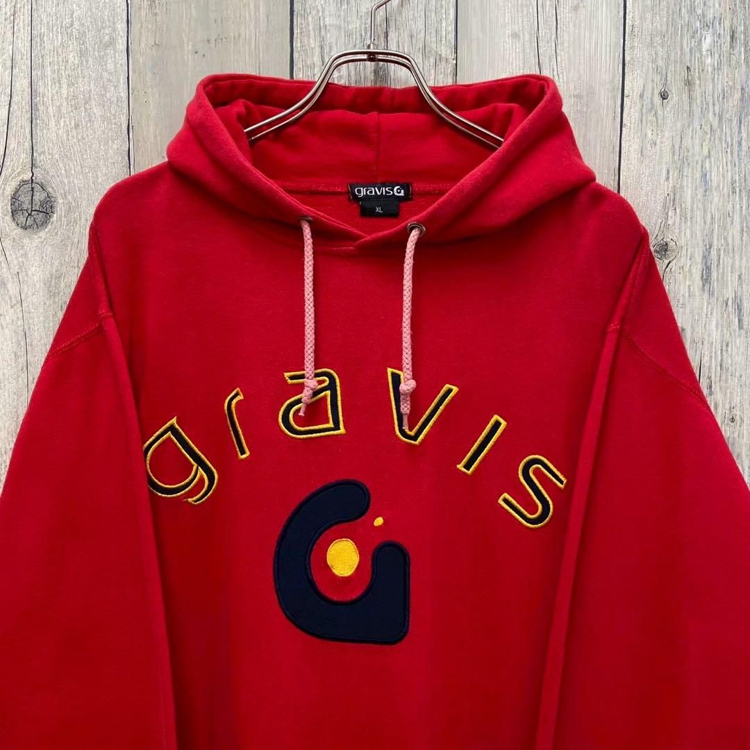 OLD GRAVIS 90s グラビス 刺繍 スウェット パーカー XL - メルカリ
