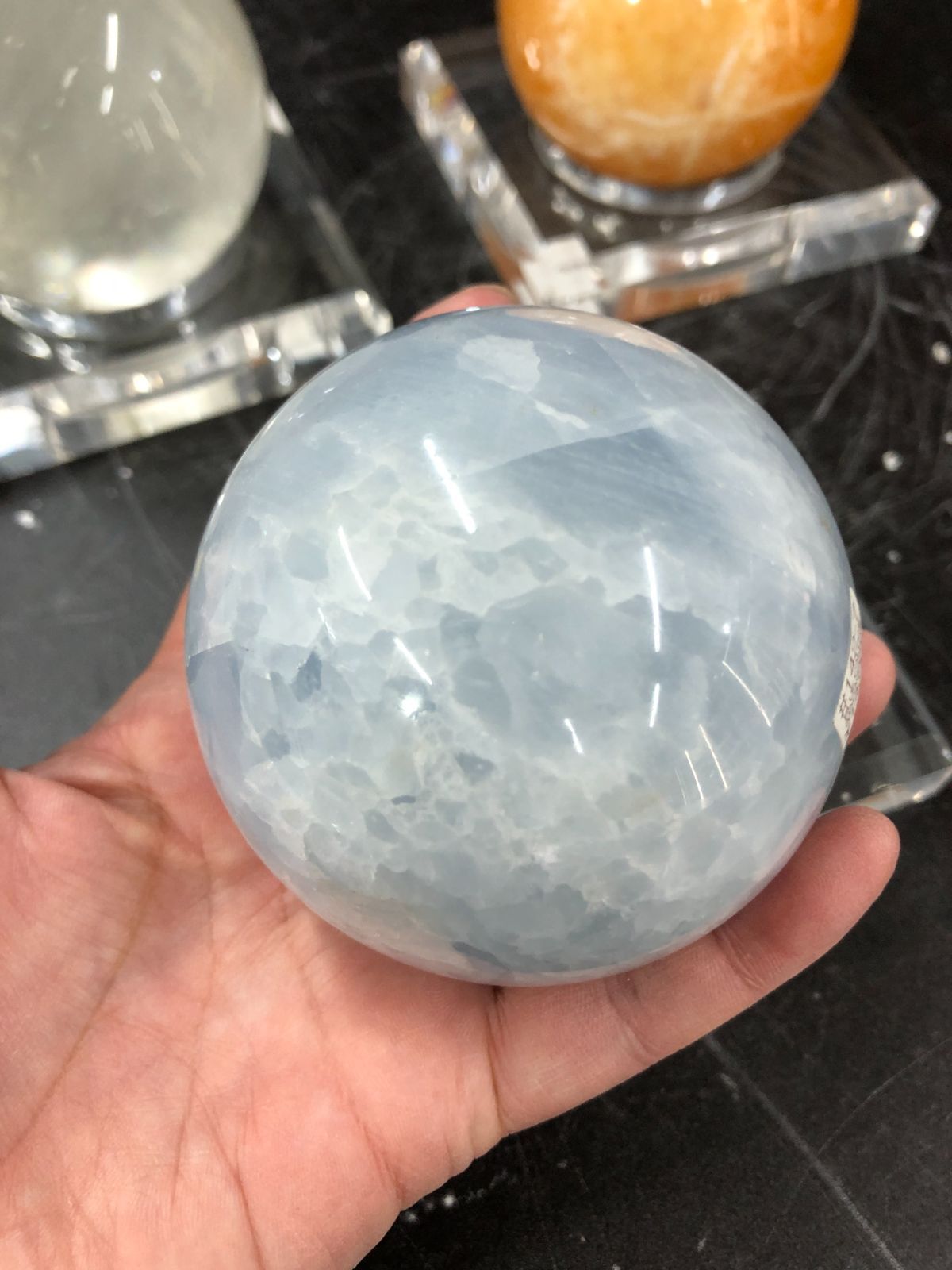 カルサイト丸玉76～80㎜ ブラジル産