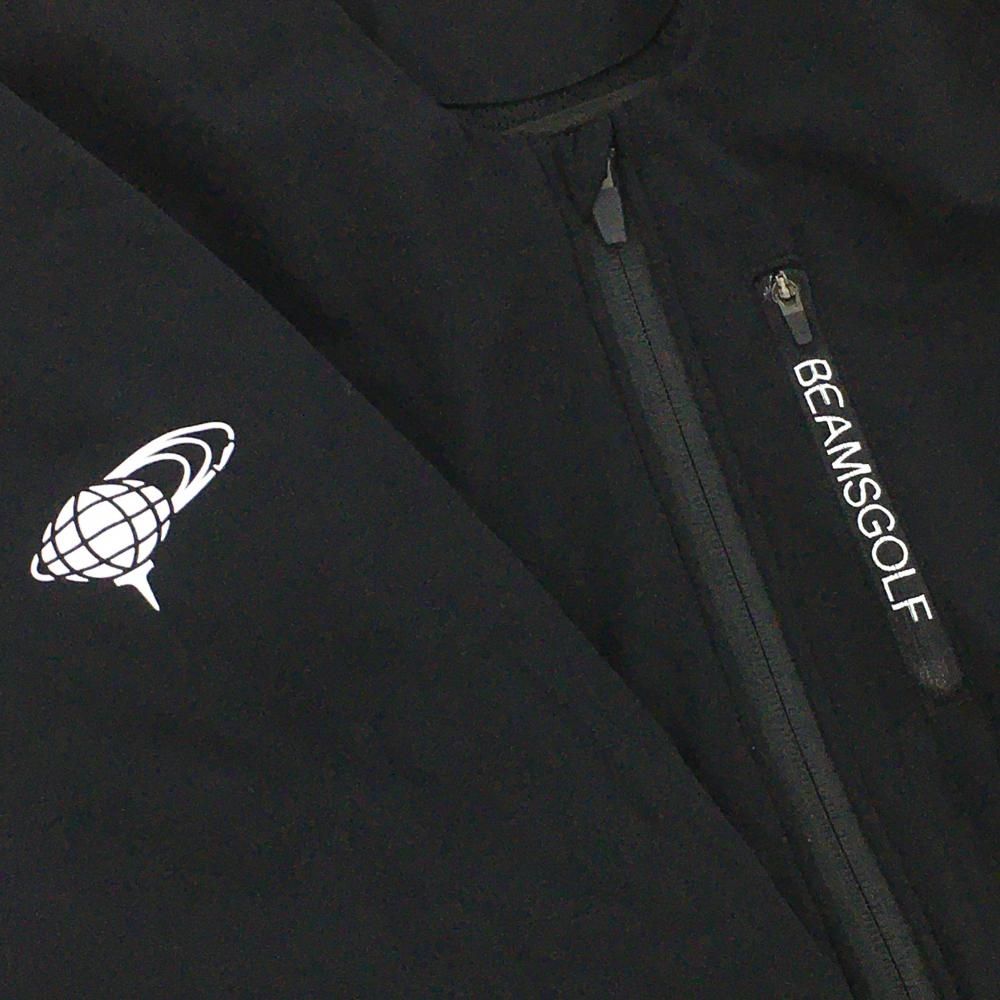 ☆SALE価格☆ビームスゴルフ 中綿ジャケット 黒 ロゴプリント メンズ M