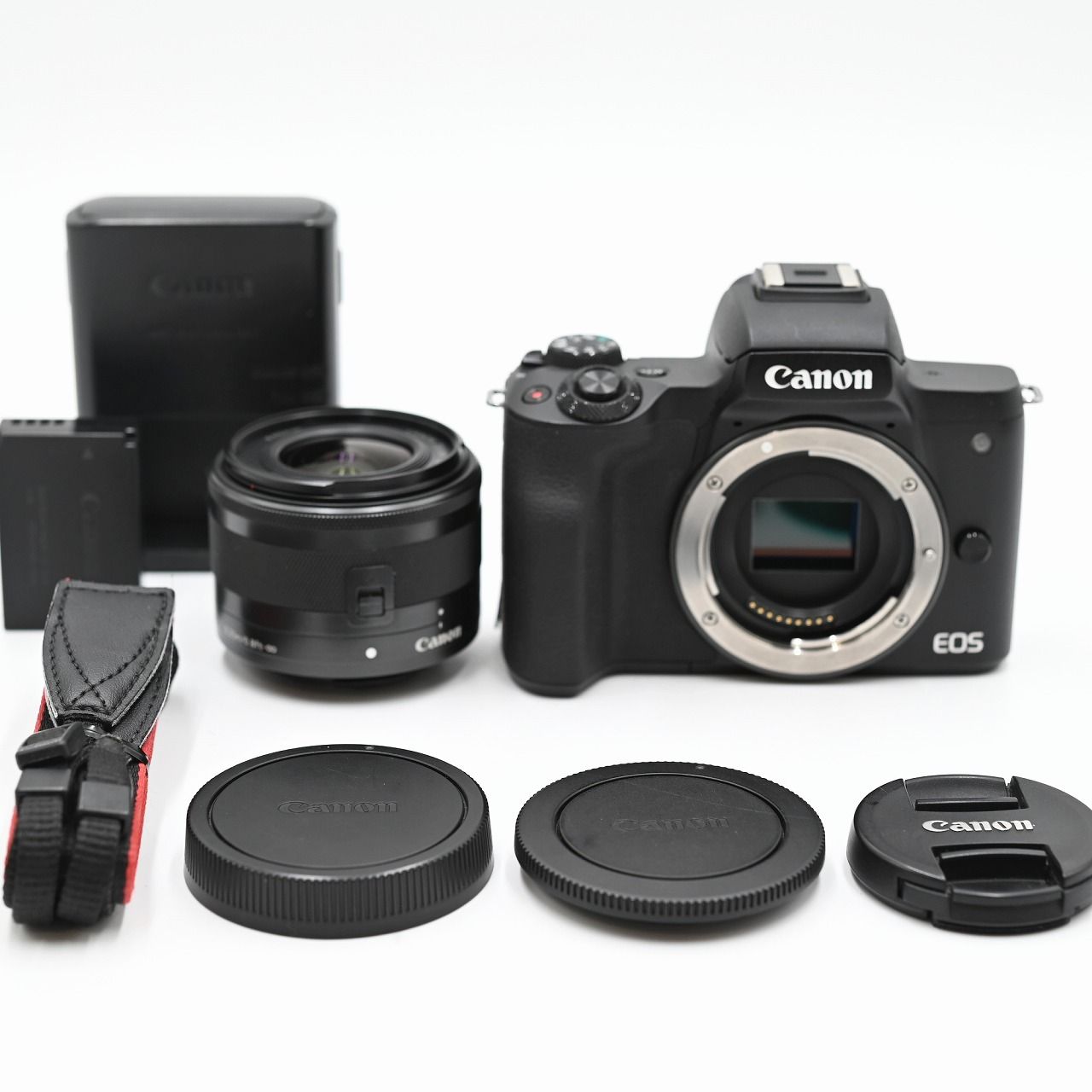 Canon キヤノン ミラーレス一眼カメラ EOS Kiss M 標準ズームキット 