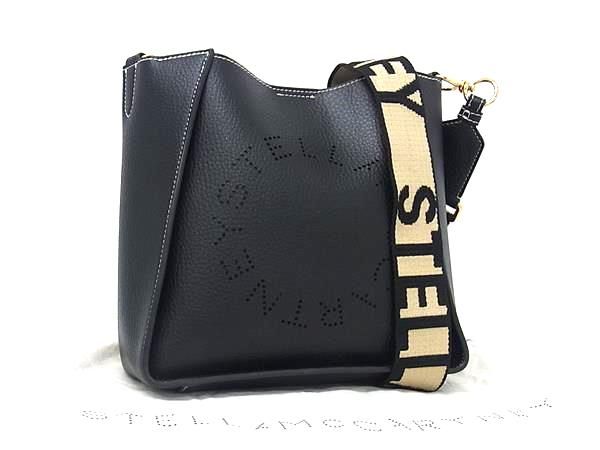 STELLA McCARTNEY ステラ マッカートニー レザー クロスボディ ショルダーバッグ レディース ブラック系 FT0560