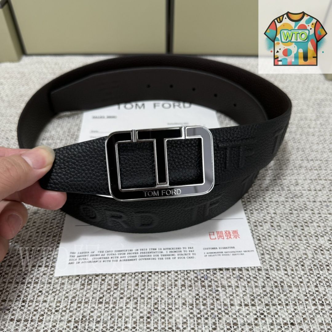 【関税&送料込み】Tom Ford Bracelet 今日特価】Tom Ford トムフォード ダブルフェイスレザーベルト-2