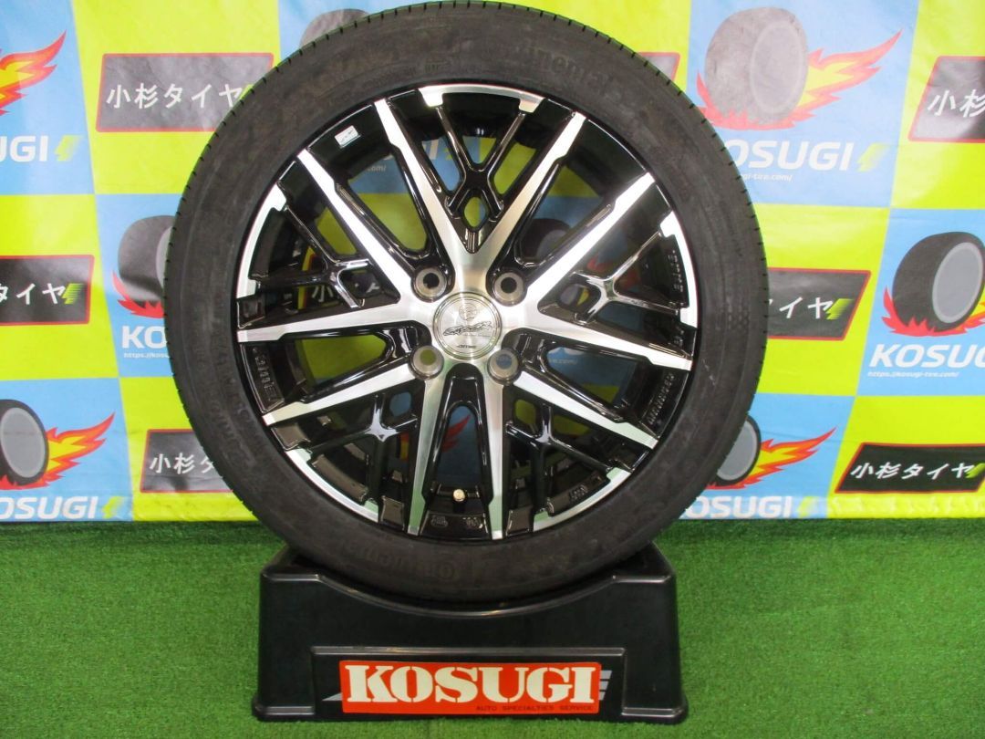 15インチ コンチネンタル CC7 165/55R15 中古セット 4本 4.5J-15