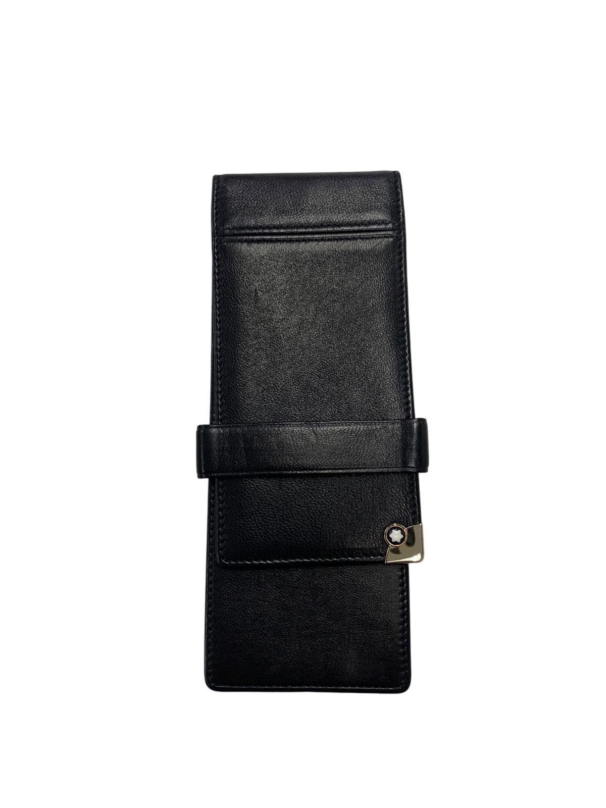 モンブラン マイスターシュテュック ポーチ シエナ ペンケース ブラック カーフレザー 3本挿し ITJITJOAHO0W