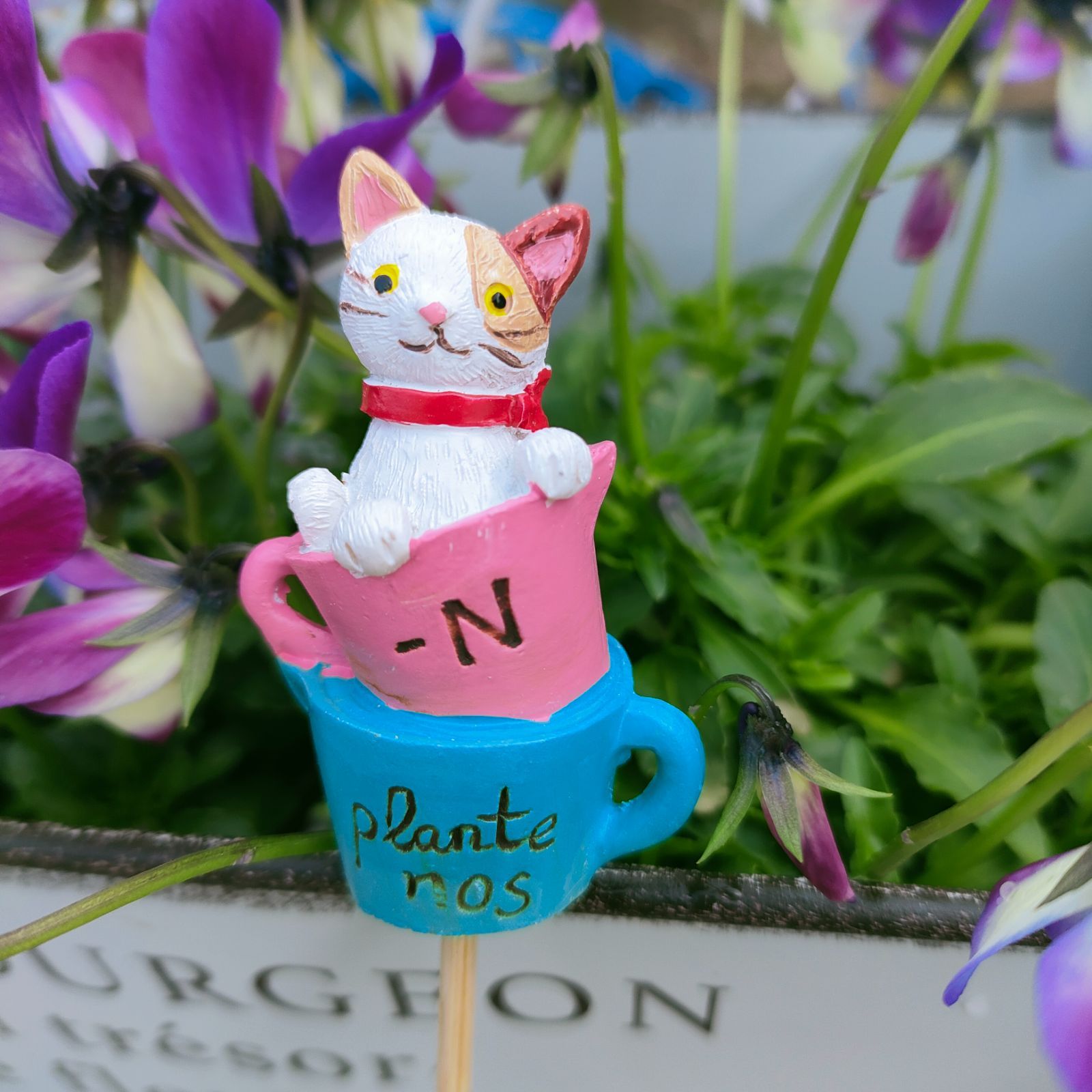 ガーデンピック猫ちゃんと肉球ガーデニング雑貨多肉植物ゆらゆらピック ガーデンピック猫ちゃんと肉球ガーデニング雑貨多肉植物ゆらゆらピック