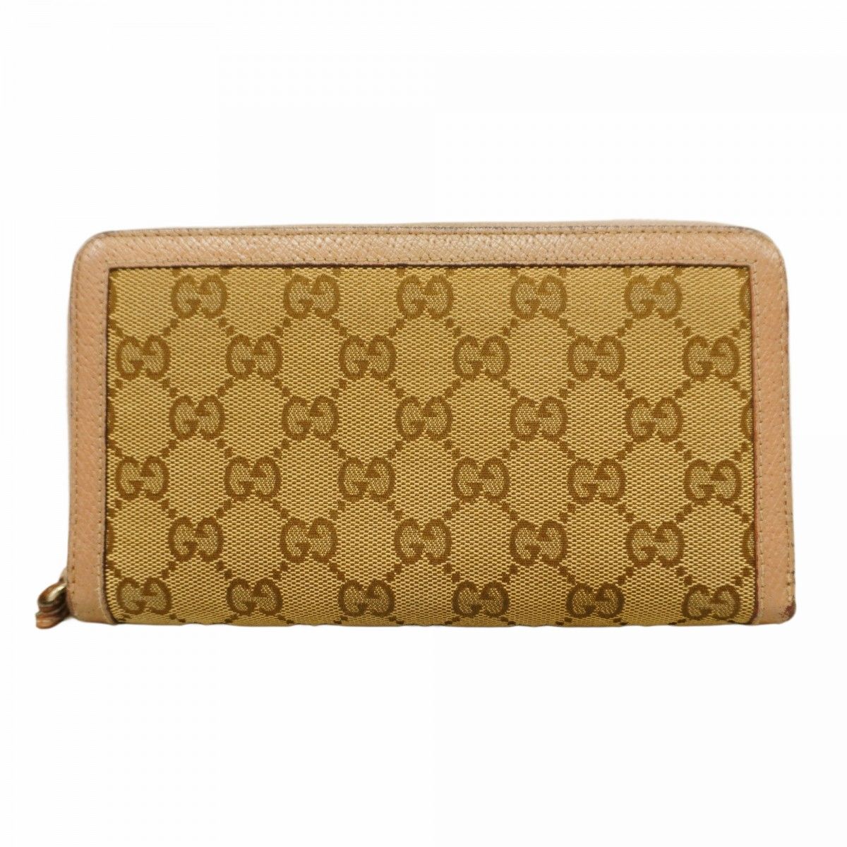 5ie6410-h グッチ 長財布 GGキャンバス 323397 キャンバス ブラウン ゴールド金具 レディース