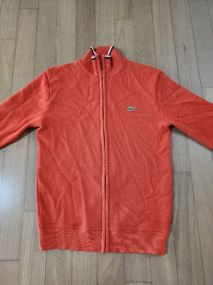 LACOSTE ラコステ ジップアップ ウール ニット セーター 3 95 オレンジ色