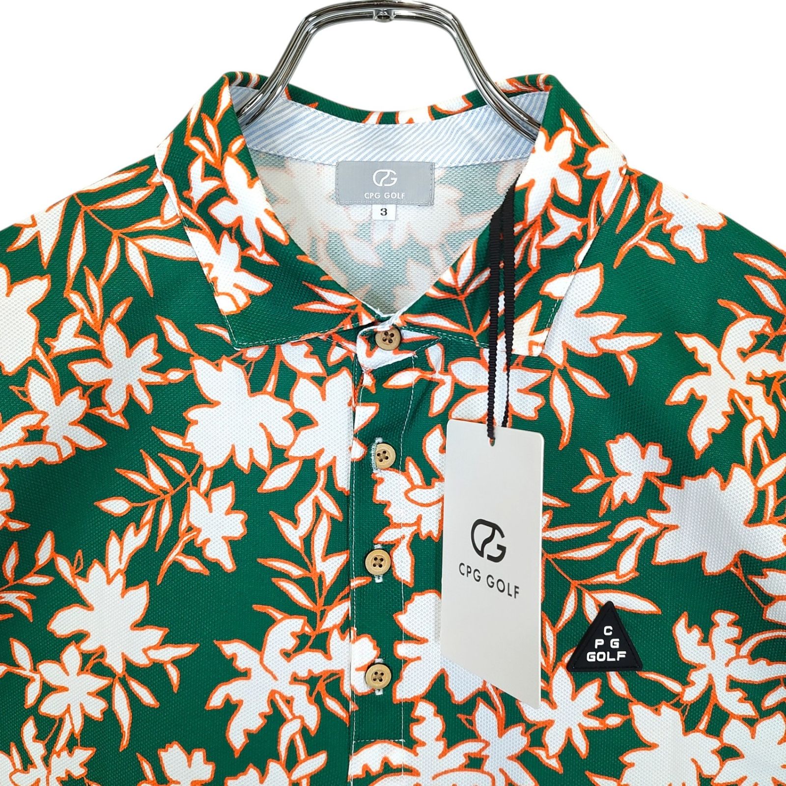 CPG GOLF シーピージーゴルフ 25SS FLOWER MOTIF POLO SS フラワー
