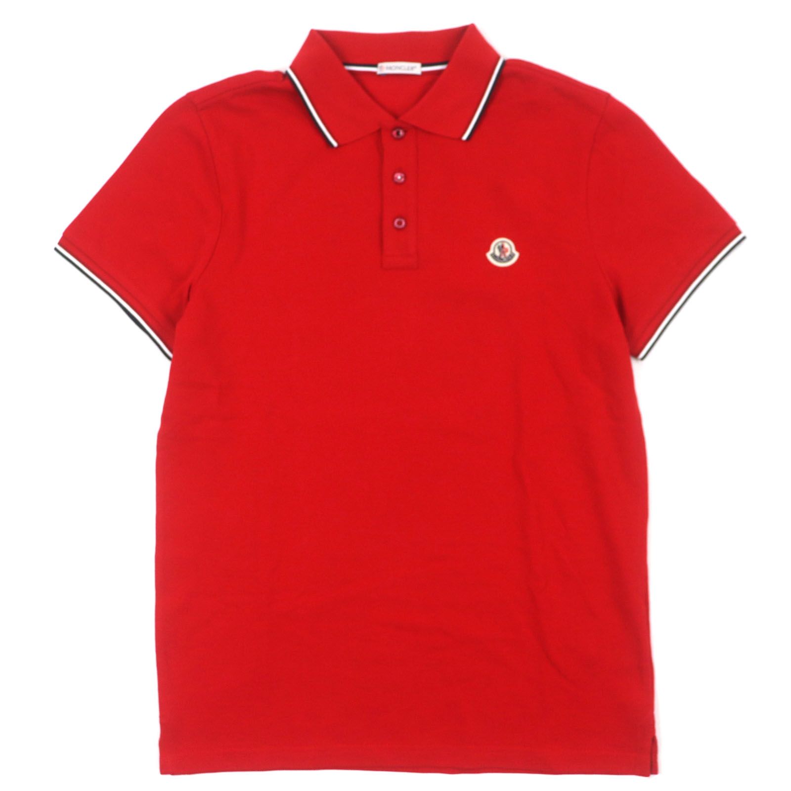 新品タグ付き  MONCLER  ポロシャツ  レッド MONCLER（ポロシャツ ・ レッド/赤色系）のフリマアイテム一覧