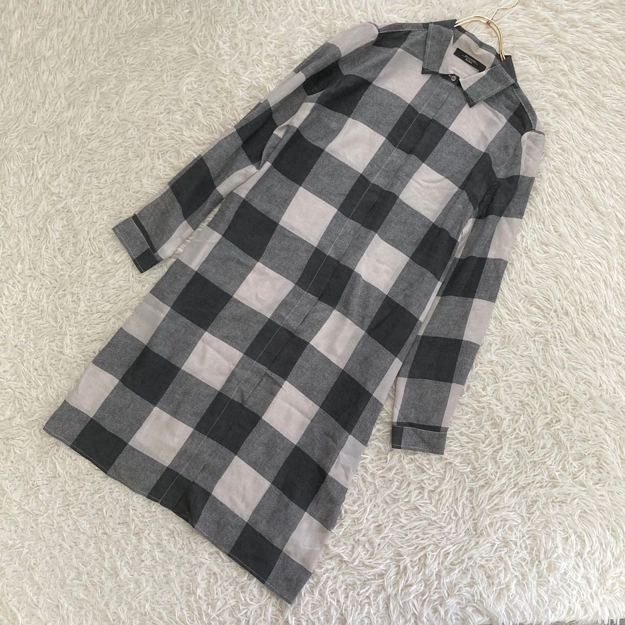 Max Mara WEEKEND シャツワンピース グレー 42 チェック柄 - メルカリ