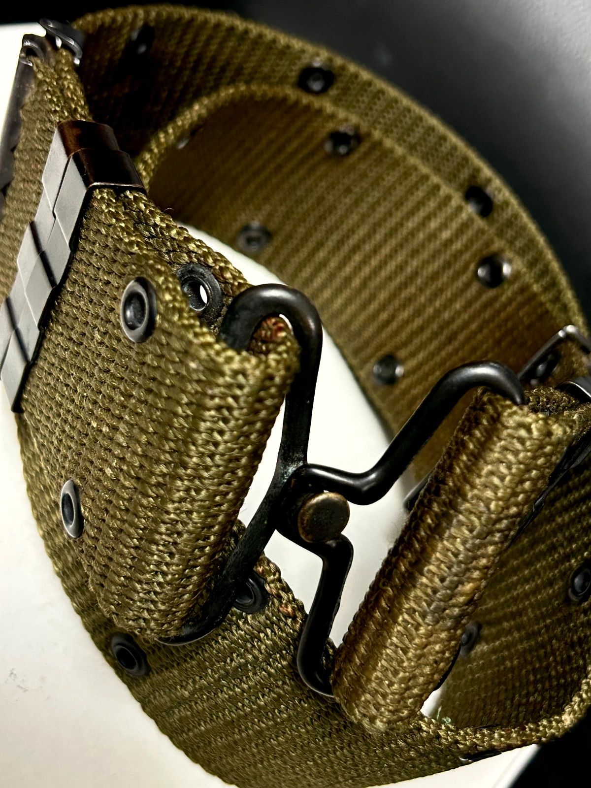 パンキッシュ米軍実物ヴィンテージ期78年製金具ホールドBANDOLIERベルト