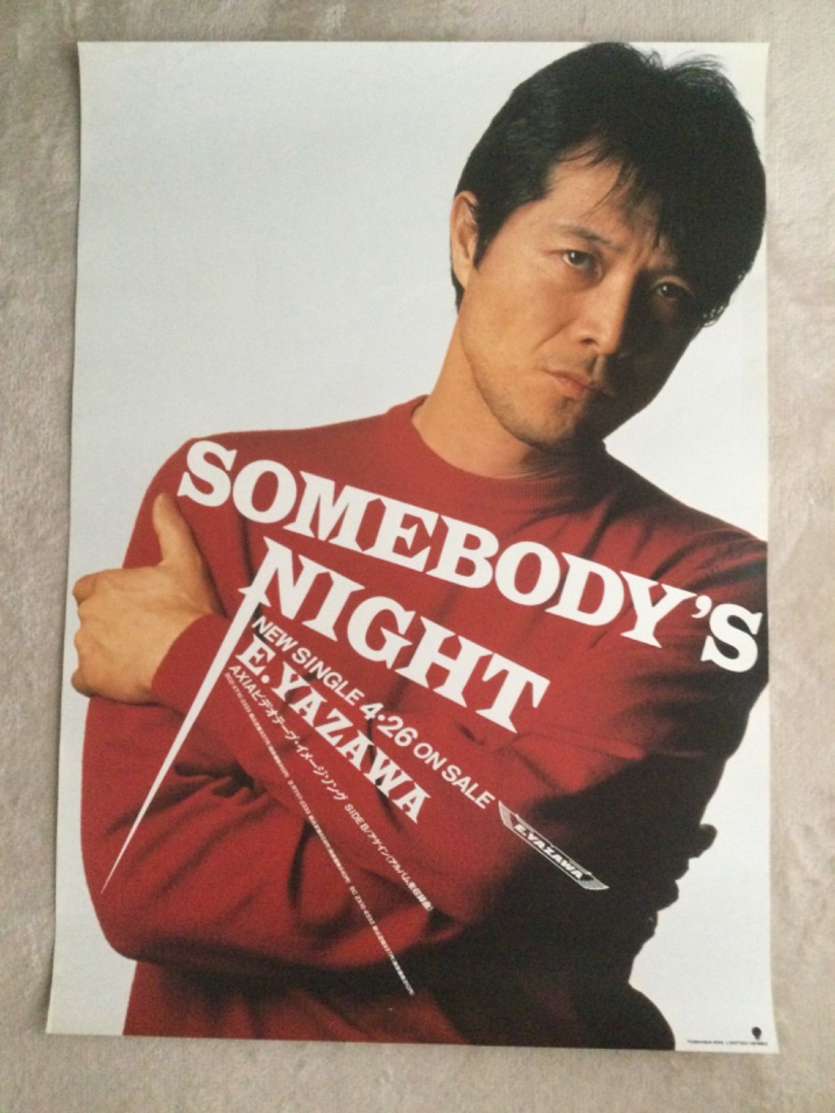 メルカリShops - 矢沢永吉ポスター【SOMEBODY'S NIGHT】シングルCD販促用