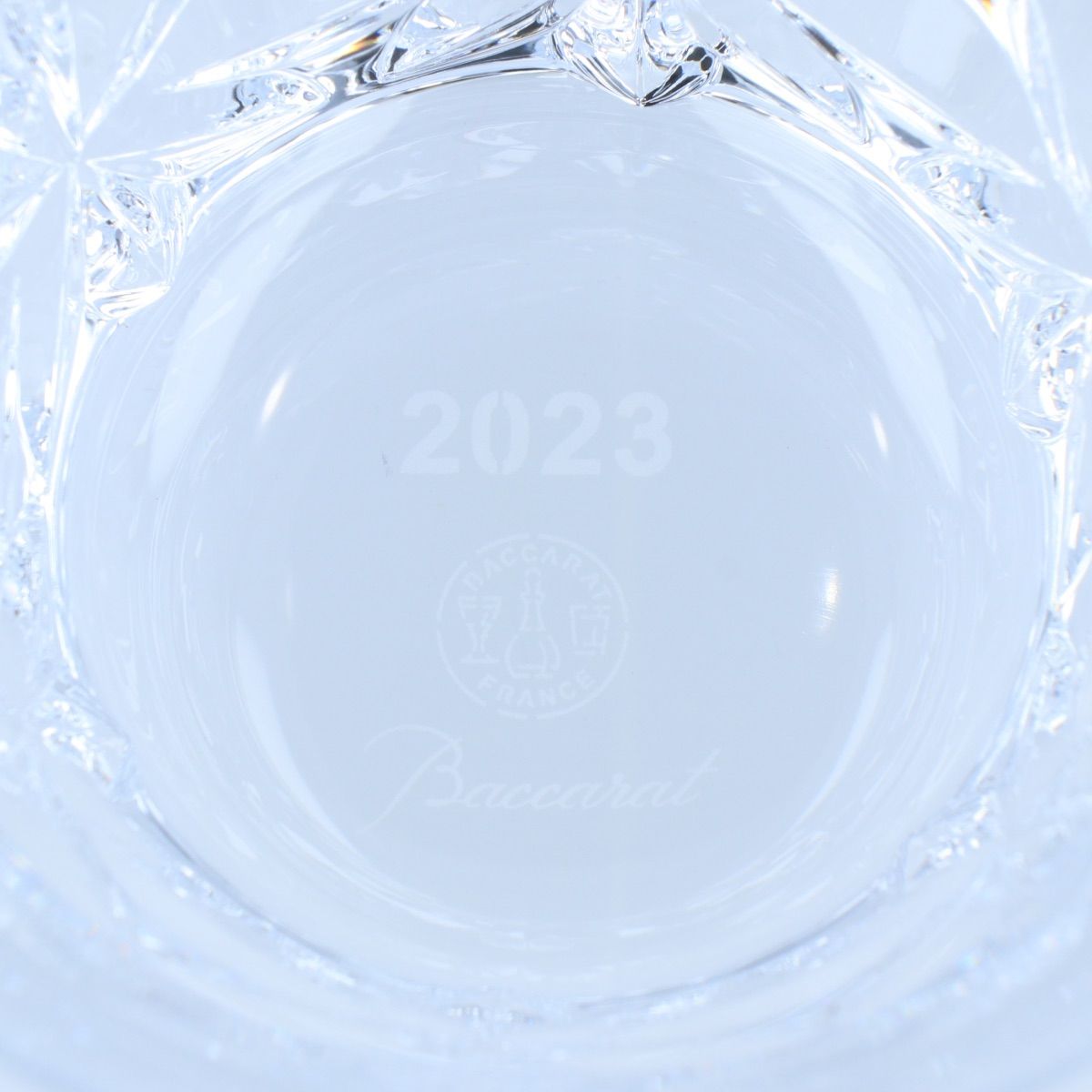 バカラ　クリスタルグラス 2個セット　2023年限定 バカラ2023「エクラ」 Baccarat クリスタル ロックグラス 2個