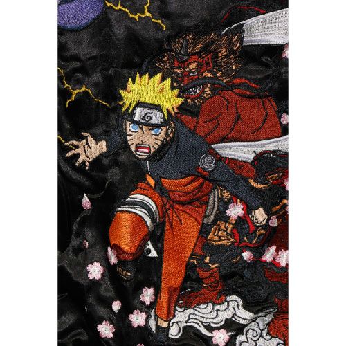 朧/おぼろ×NARUTO サスケ×ナルト 風雷神スカジャン(9001823)2色 - メルカリ