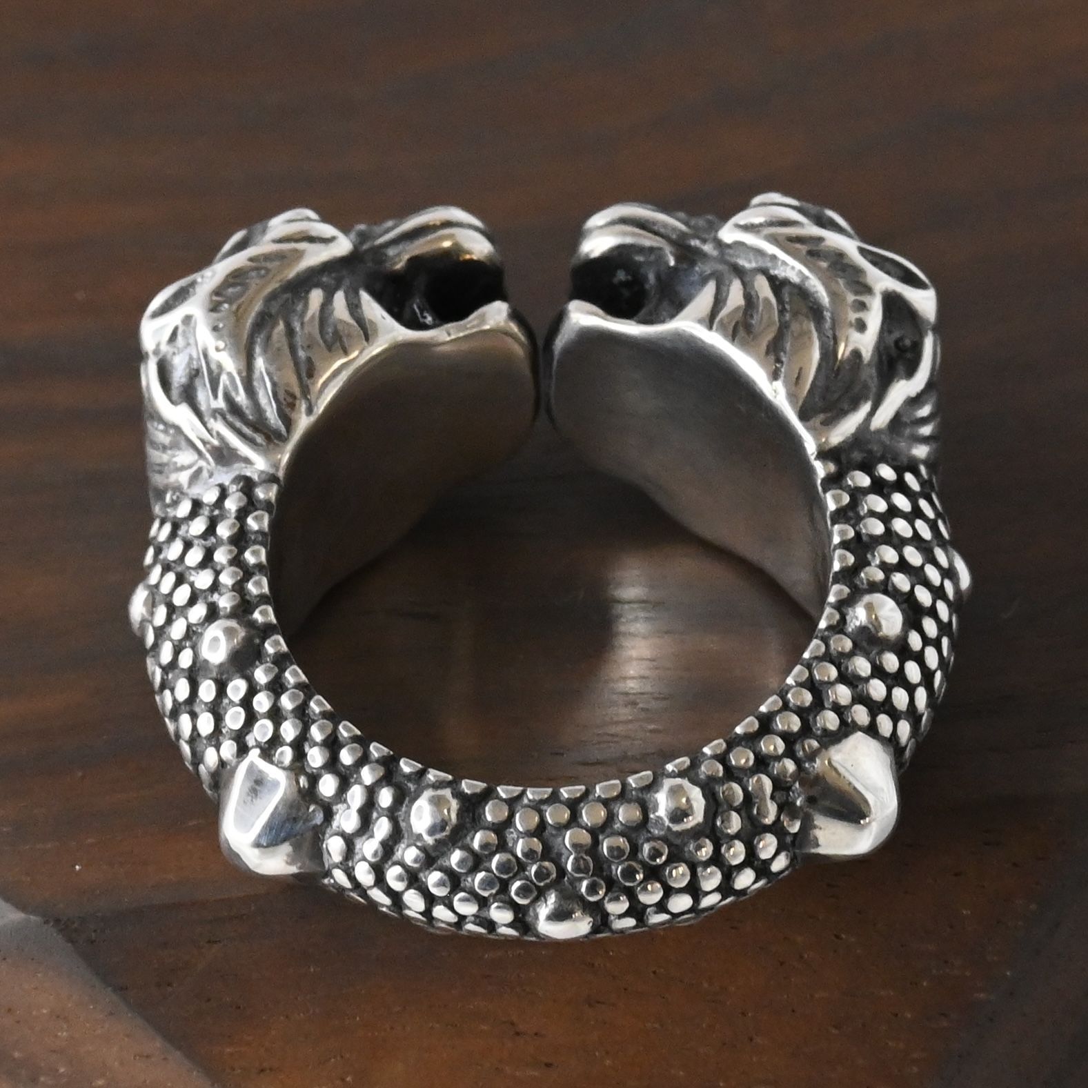 GUCCI グッチ ダブルタイガーヘッド リング・指輪 10号 中古 koera_kh24-0724-4