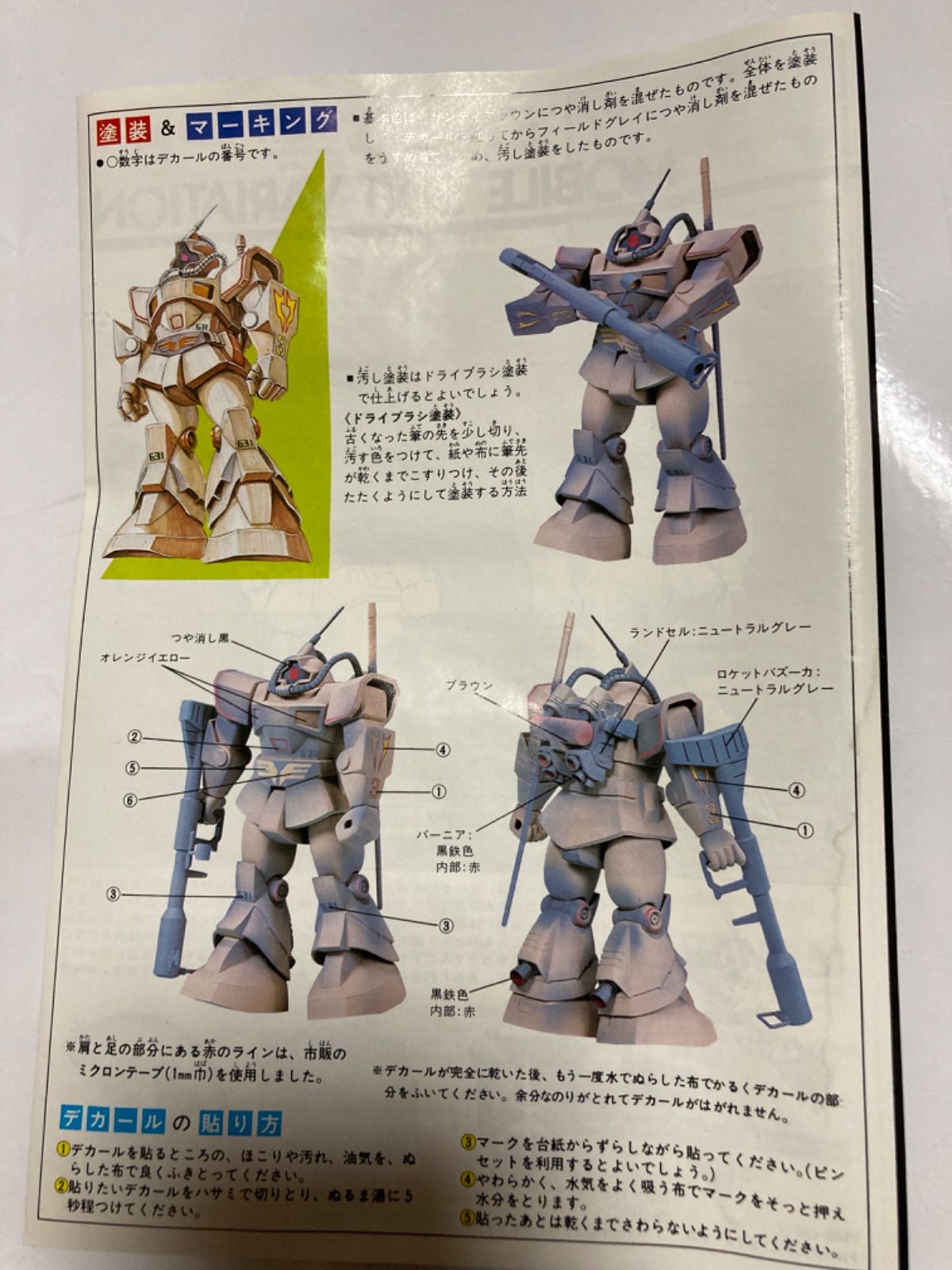 局地戦闘型ドム トロピカルタイプ ガンプラ 旧キット MSV 機動戦士