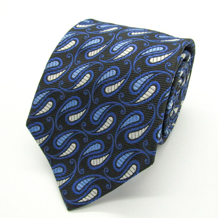 ターンブル＆アッサー ブランド ネクタイ ペイズリー柄 シルク 英国製 PO メンズ ネイビー Turnbull - Asser 英国王室御用達