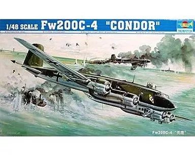 【】プラモデル 1/48 ドイツ空軍 洋上哨戒爆撃機 Fw200C-4 コンドル