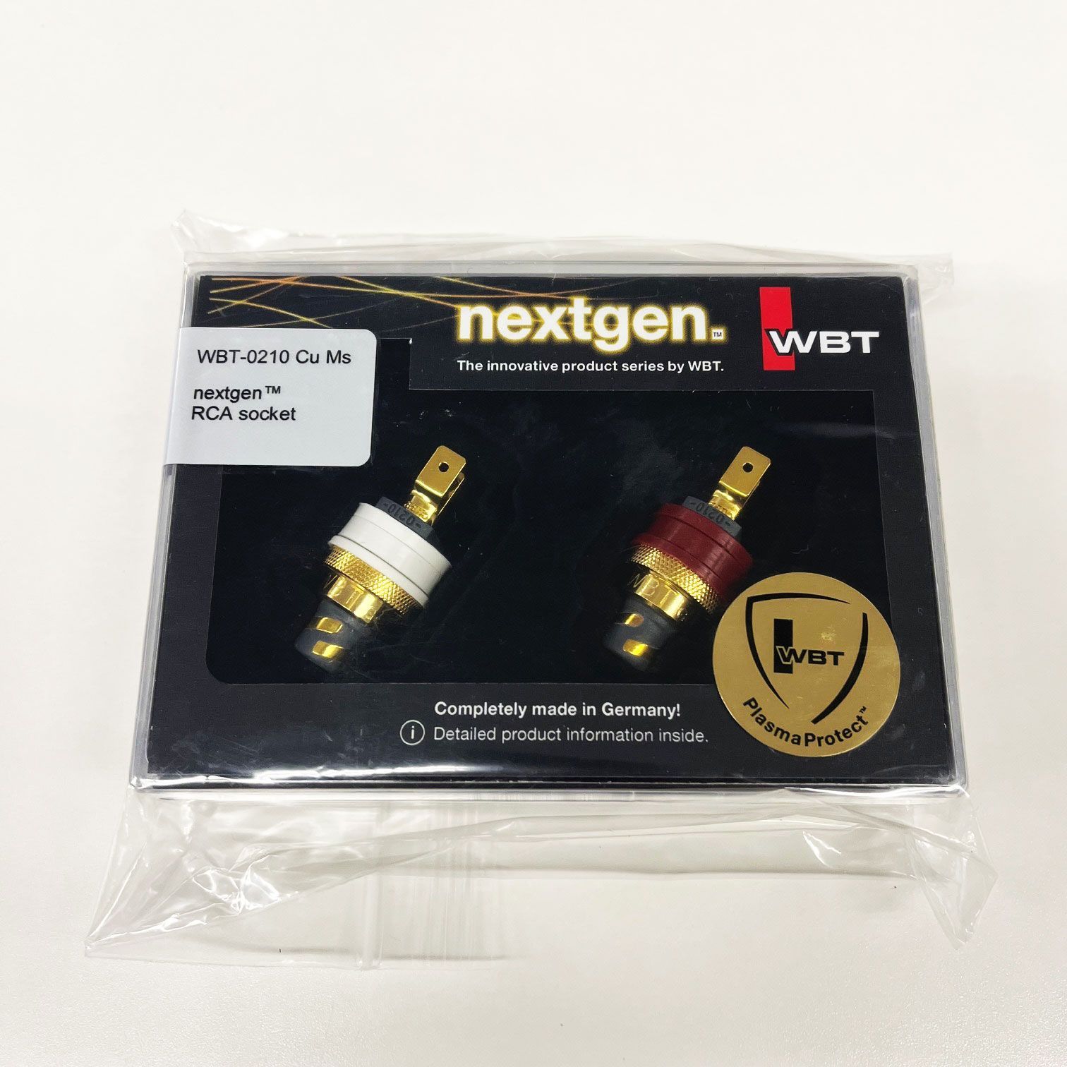 WBT RCAプラグ 2個1組 WBT-0210CURW 銅素材タイプ |完了品|旧パッケージ
