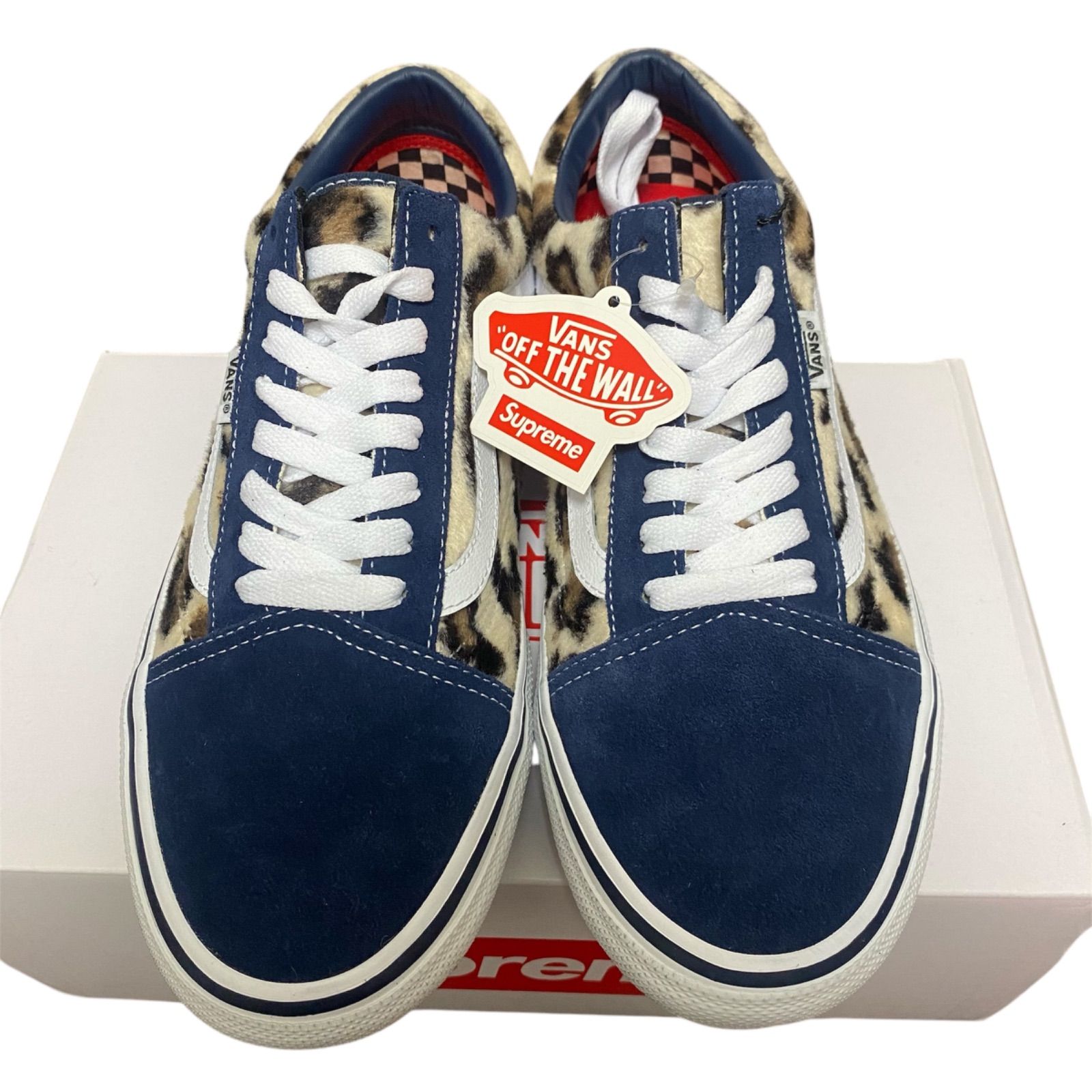 新品未使用】Supreme × Vans Leopard Old Skool Navy シュプリーム × バンズ レオパード オールドスクール  ネイビー 26.5cm - メルカリ